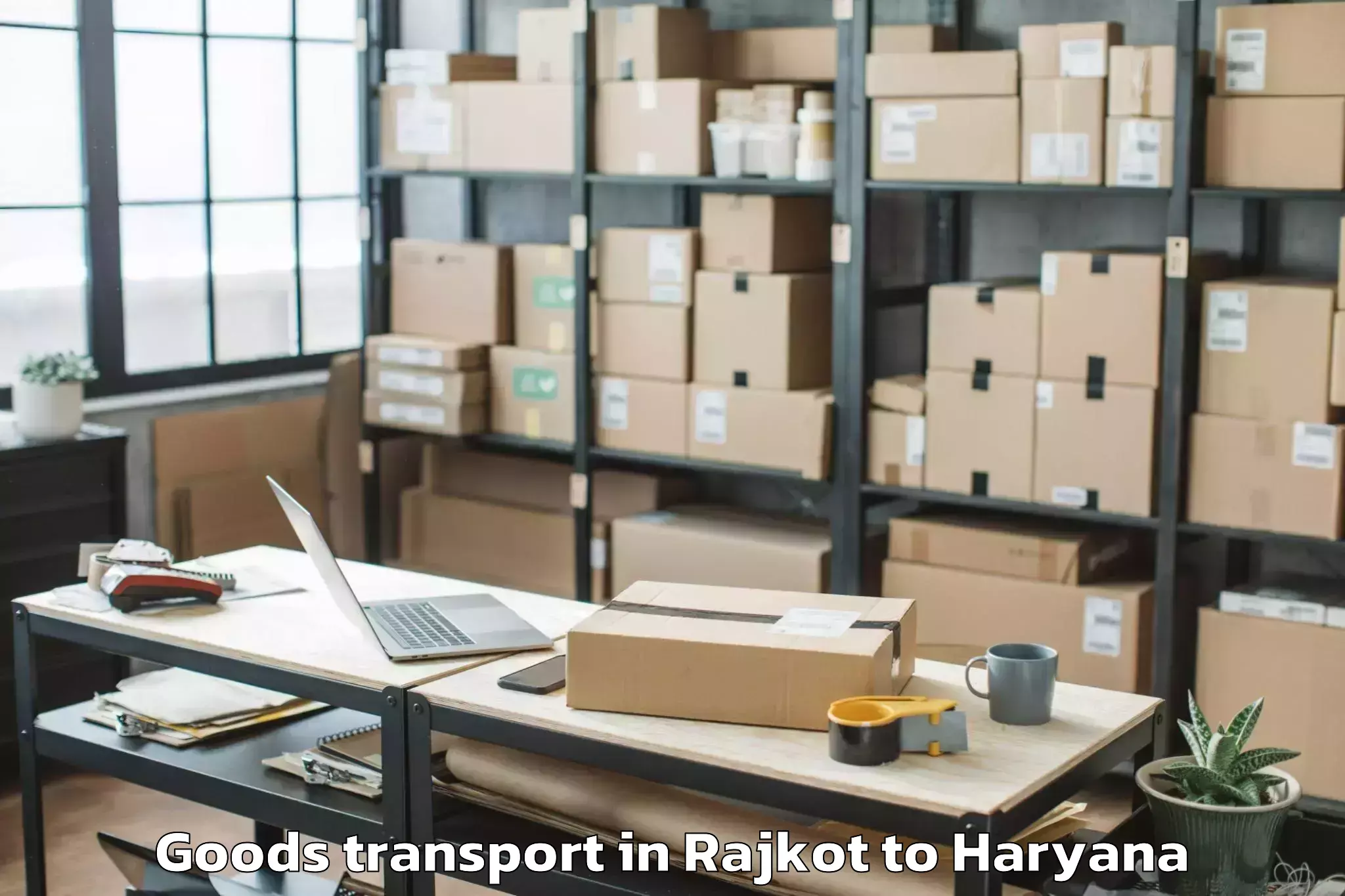 Efficient Rajkot to Dharuhera Goods Transport